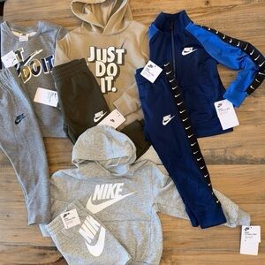 Nike boys size 4 bundle- 4 complete sets new